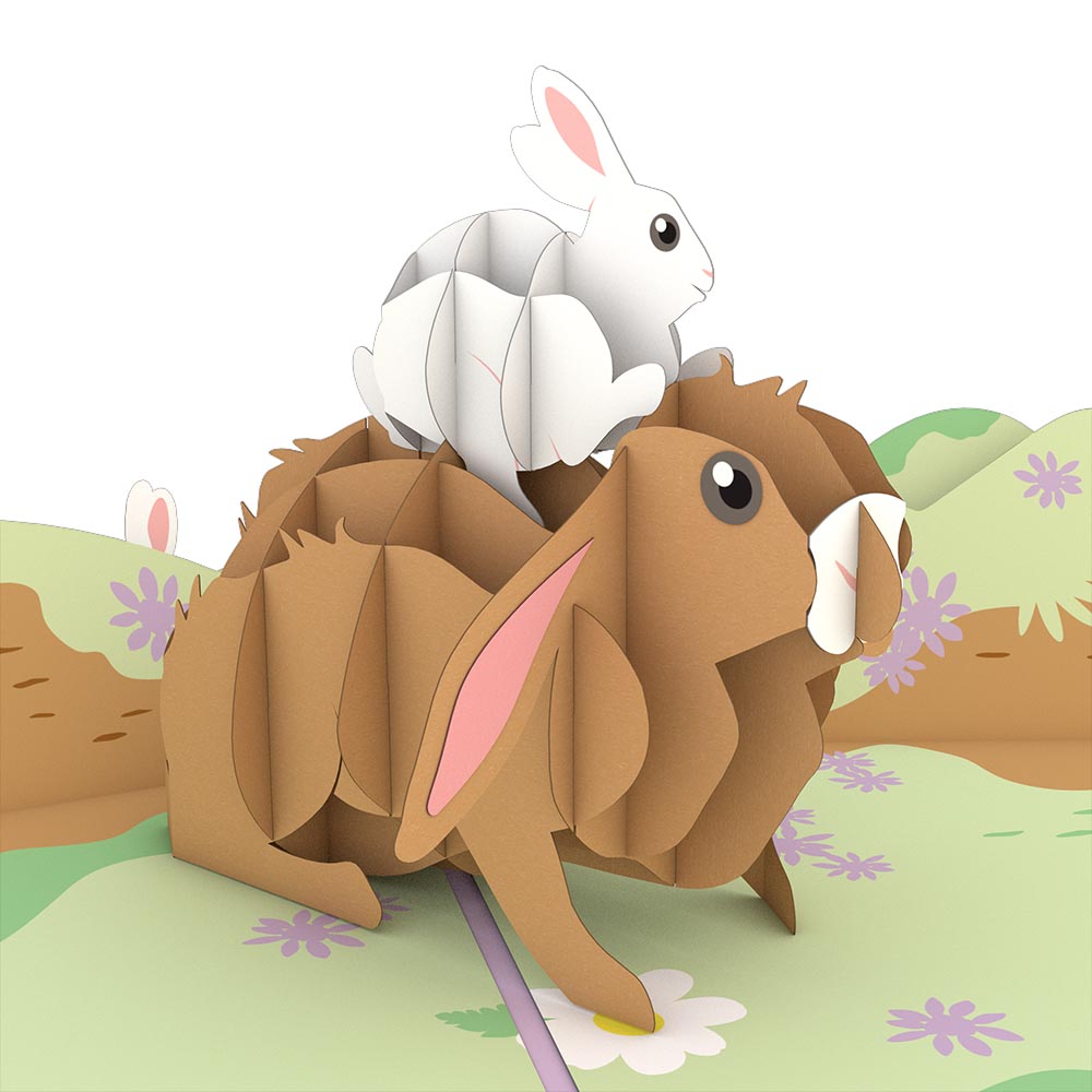 Bunny Family Pop up Card