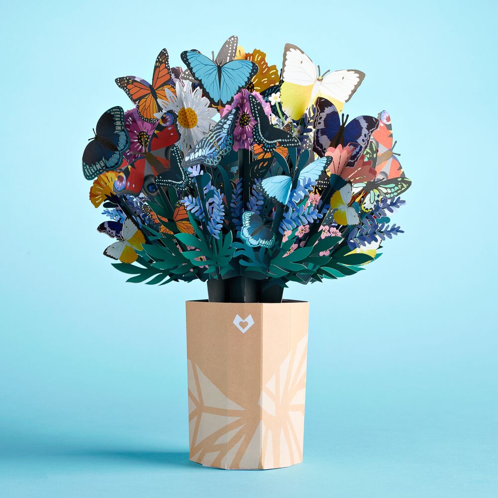 Paper Flower Bouquets, Handcrafted Pop Up Flowers
