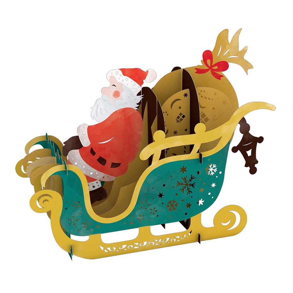 Santa Sleigh Decoration