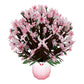Valentine’s Cherry Blossom with Cardinals Pop-Up Card & Bouquet Bundle