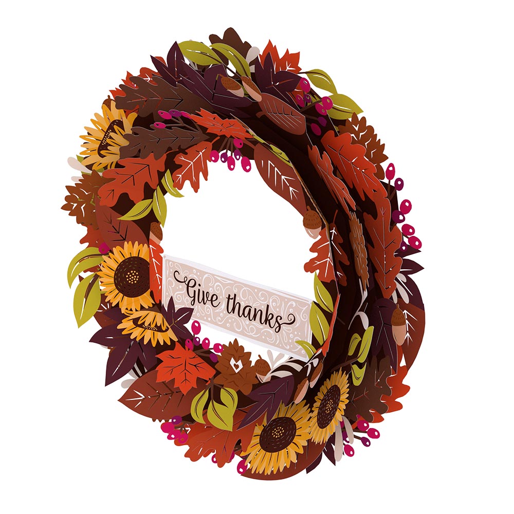 Give Thanks Fall Wreath