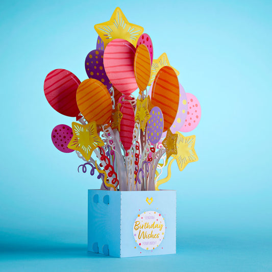Birthday Balloons Giant Pop-Up Gift