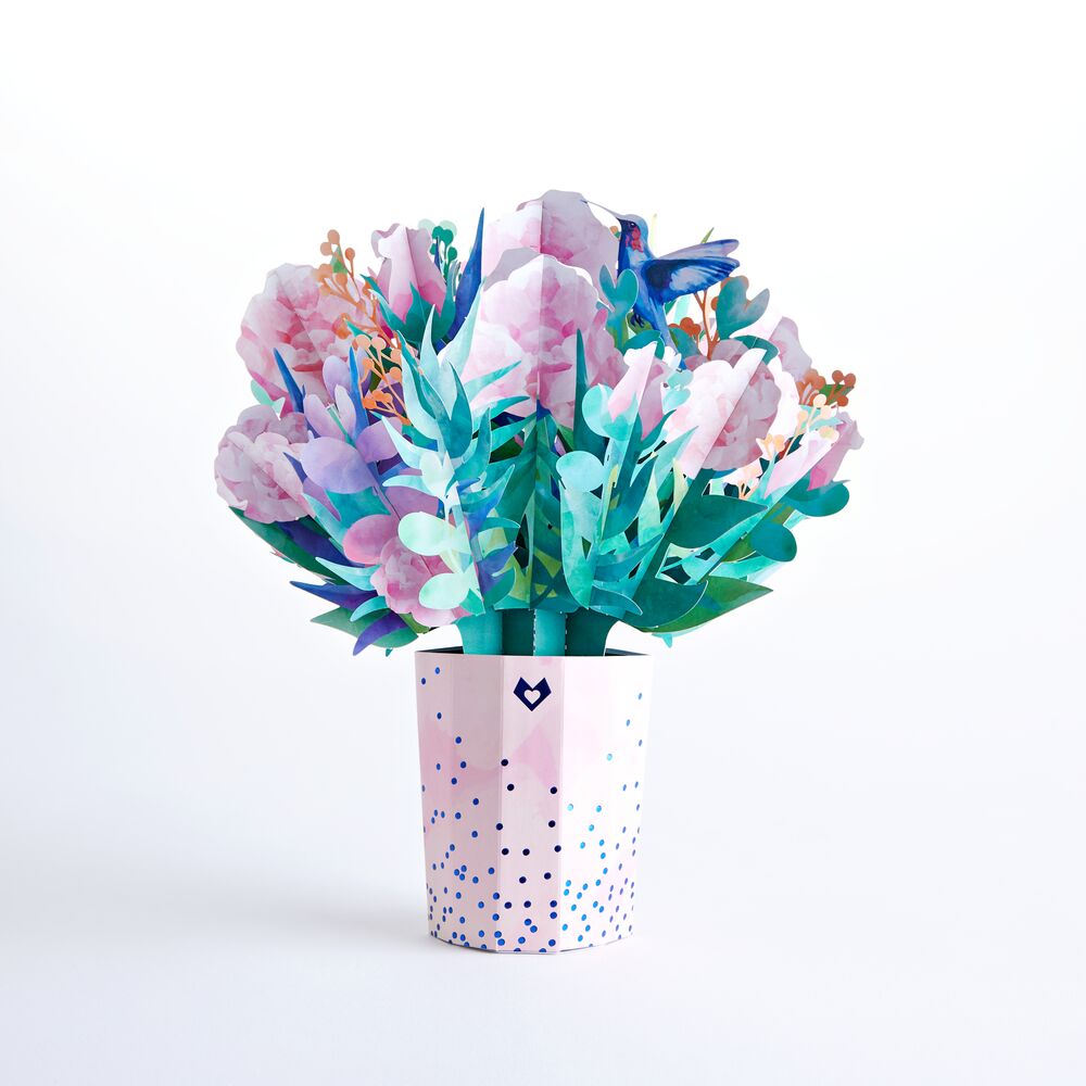Watercolor Rose & Hummingbird Bundle