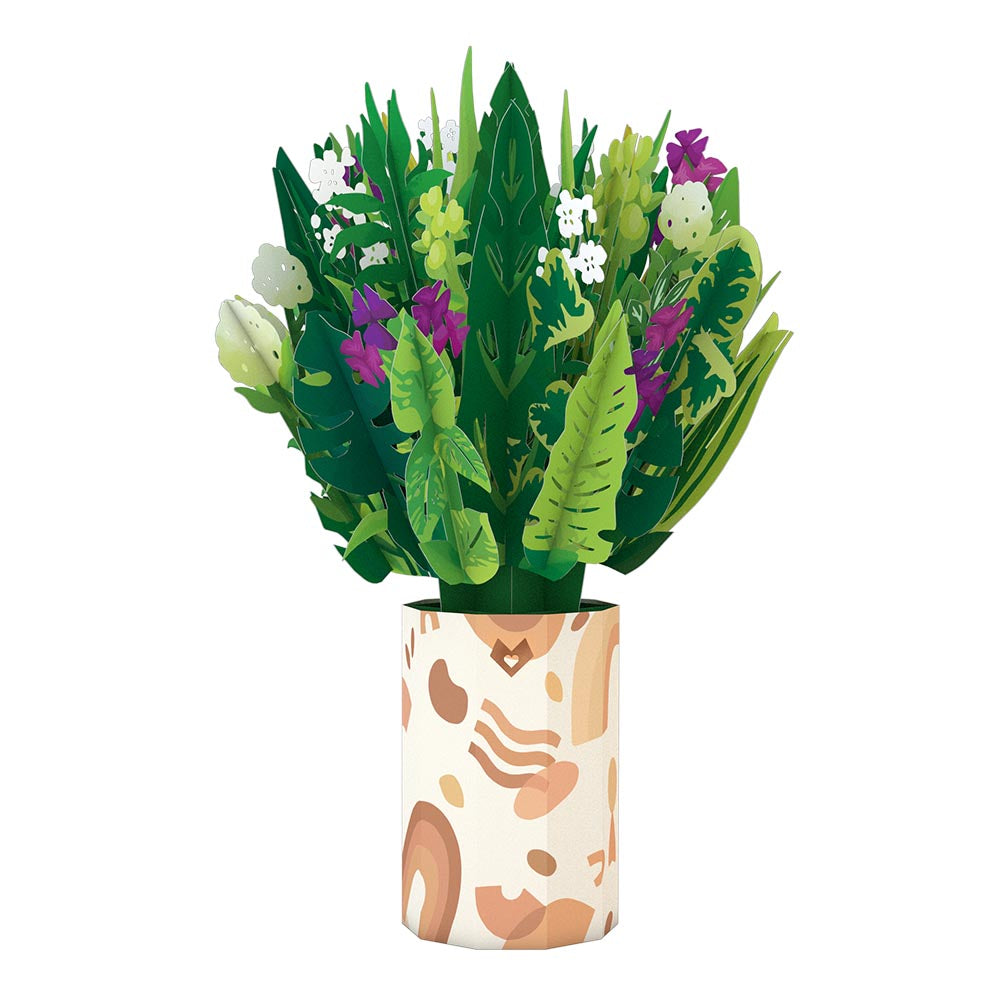plant pot bundle Lovepop Houseplant & Greenhouse Garden Bundle - Any Occasion Pop-Up Card And Floral Bouquet
