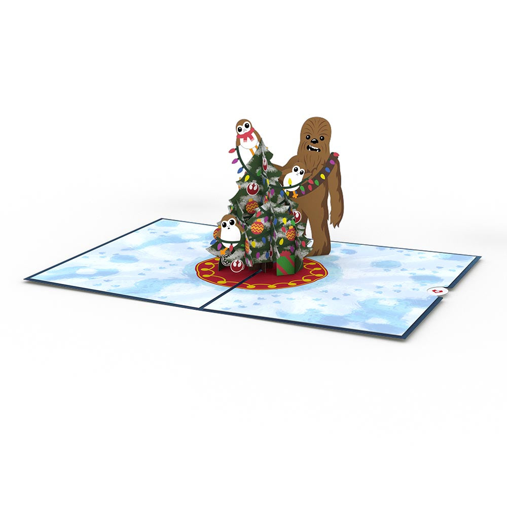 Star Wars™ Chewie & Porgs Christmas Pop-Up Card