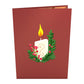 Night Before Christmas Candle Pop up Card