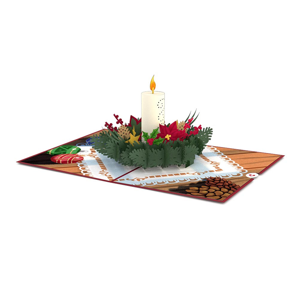 Night Before Christmas Candle Pop up Card