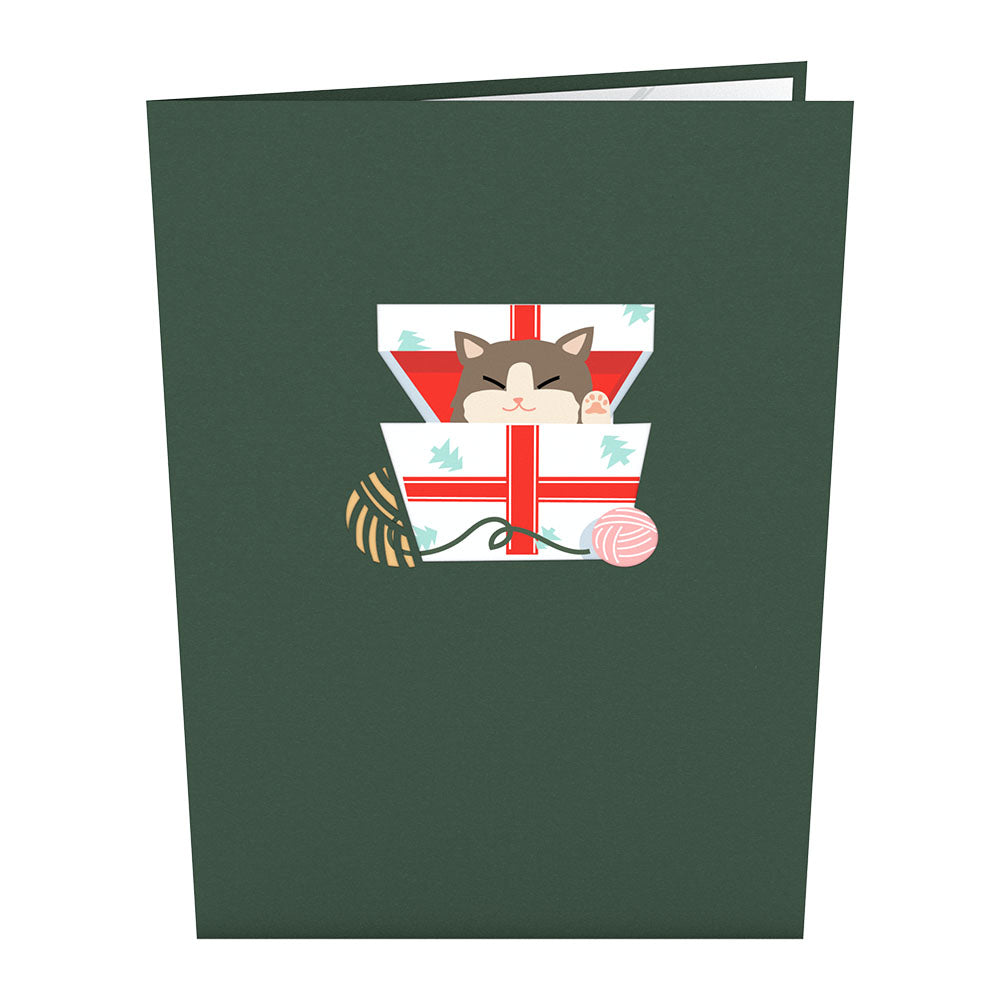 Christmas Cat Pop-Up Card