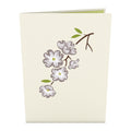 Dogwood Love Scene Gray Same Sex Female Pop-Up Card