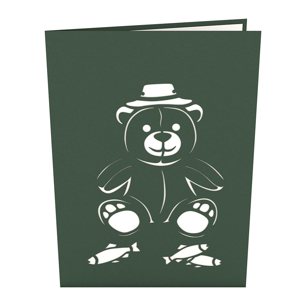 Fishing Bear Pop Up Father's Day Card