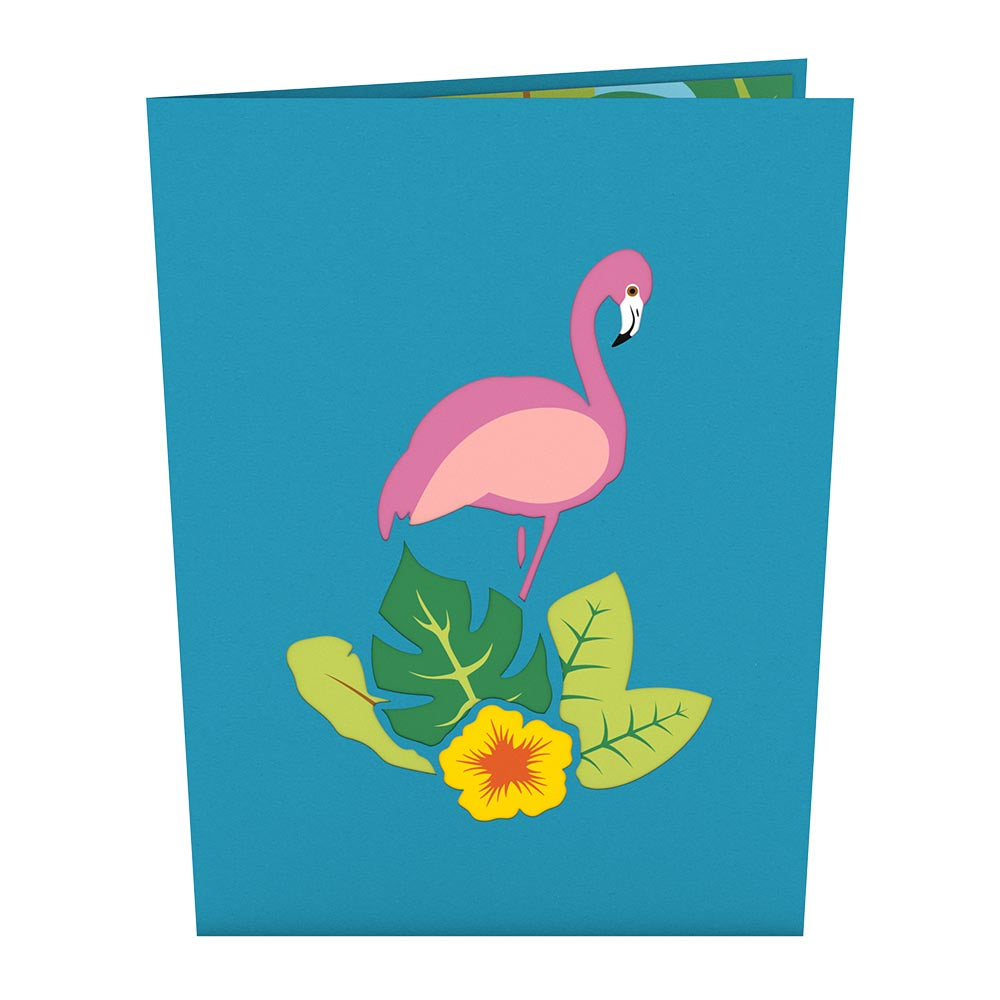 Flamingo Pop up Card
