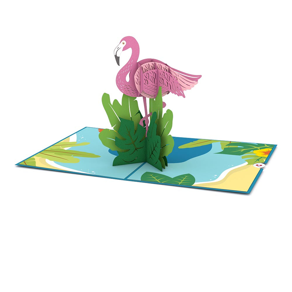 Flamingo Pop up Card