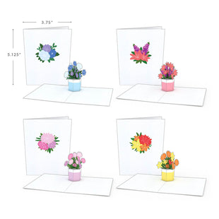 Flower Pot Notecards (Assorted 4-Pack) greeting card -  Lovepop