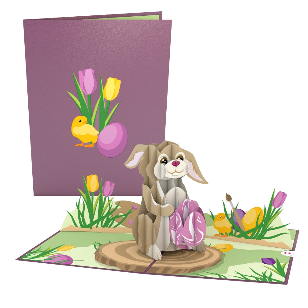 Easter Bunny with Egg Pop-Up Card