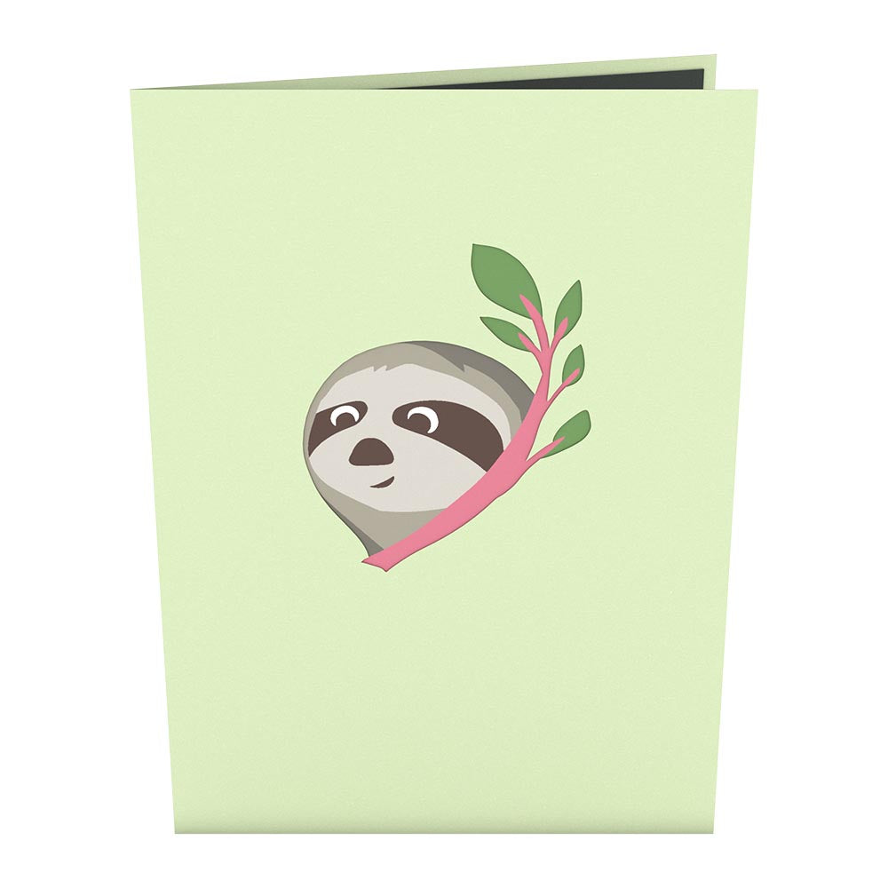 Friendship Sloth Pop-Up Card Friendship Sloth Pop-Up Card