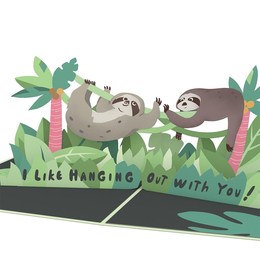 Friendship Sloth Pop-Up Card Friendship Sloth Pop-Up Card
