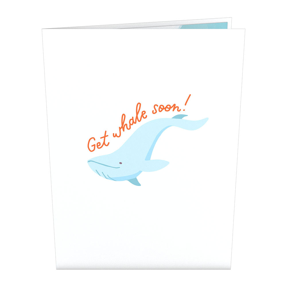 Get Well Whale Pop-Up Card