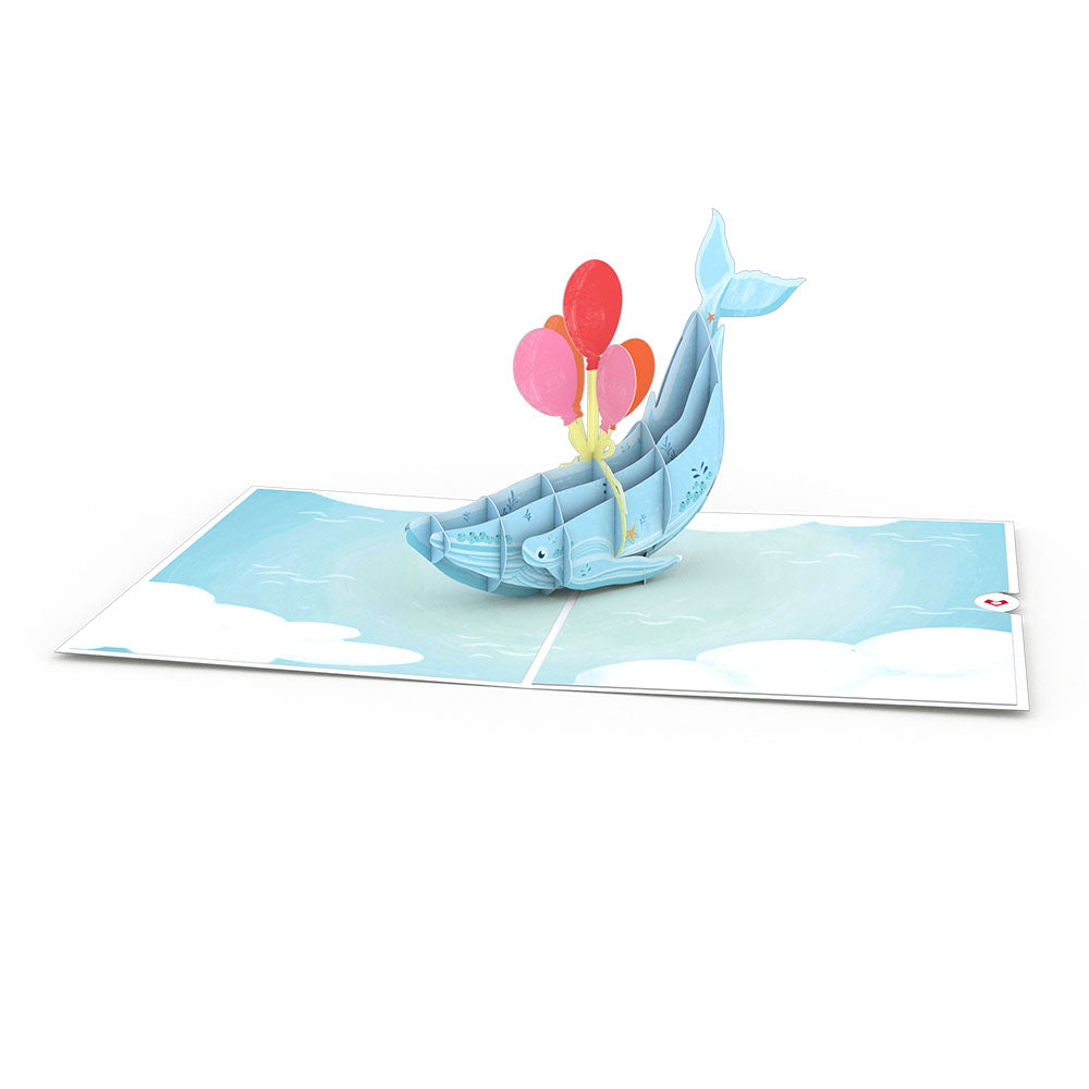 Get Well Whale Pop-Up Card