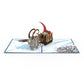 Nordic Gnome Sleigh Pop-Up Card