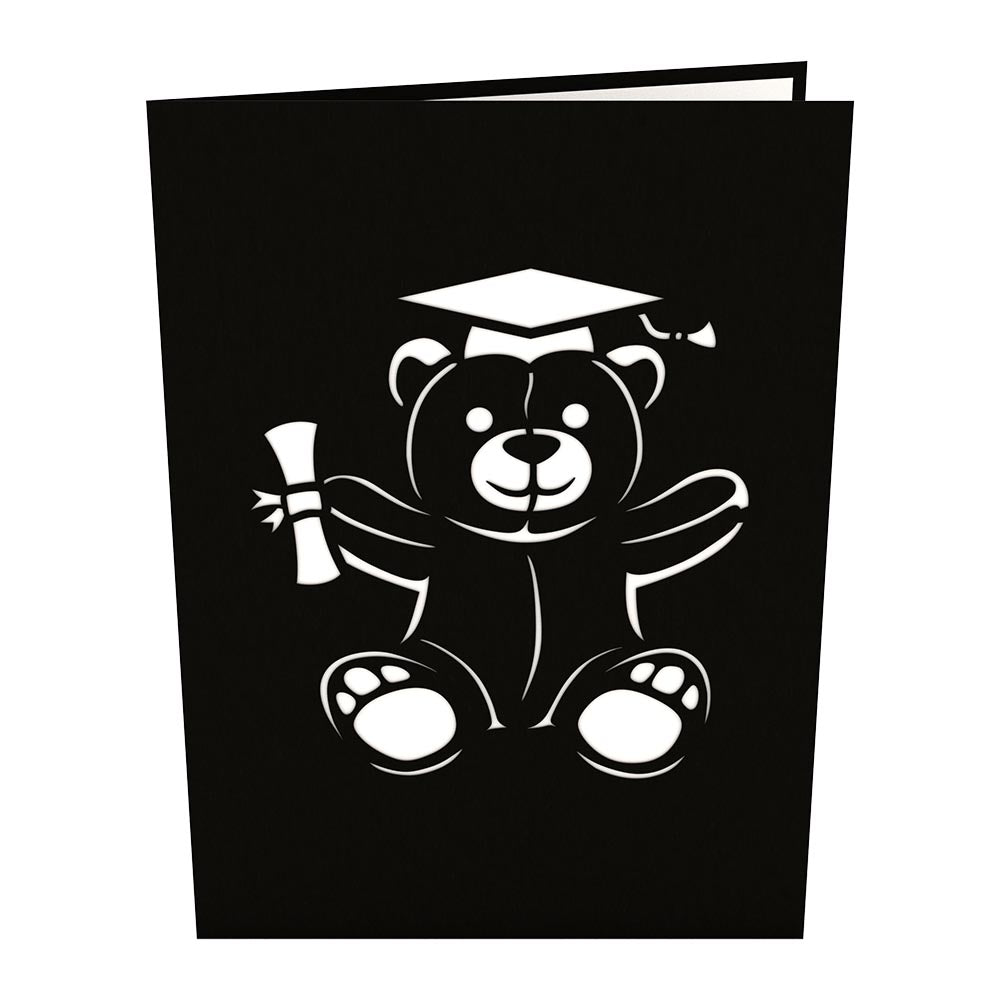 Graduation Bear Pop Up Card