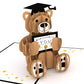 Graduation Bear Pop Up Card
