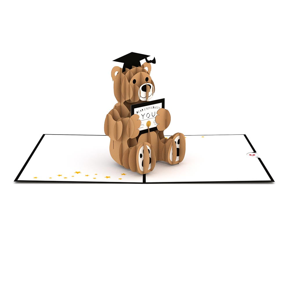 Graduation Bear Pop-Up Card