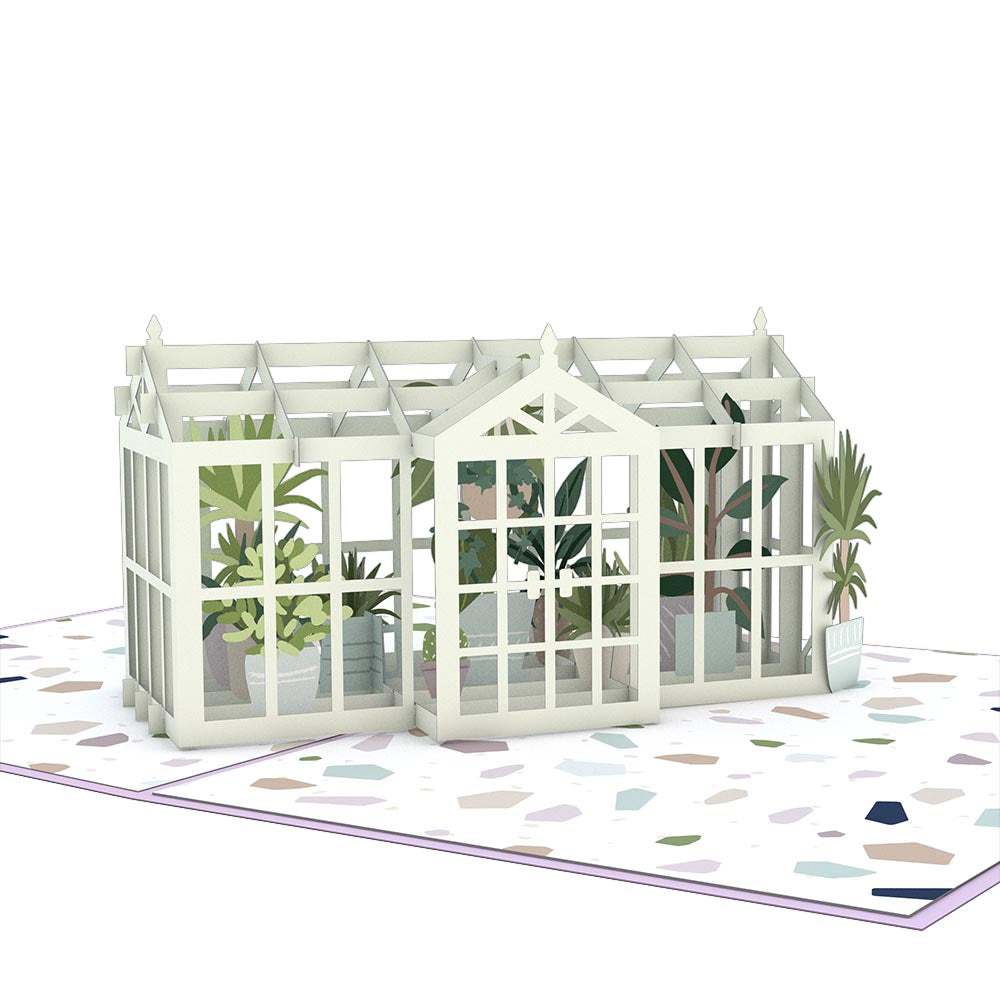 Greenhouse Garden Pop-Up Card