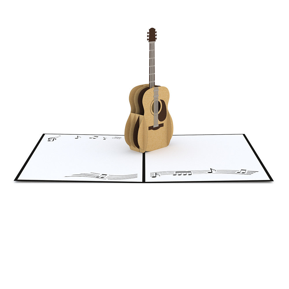 Acoustic Guitar Pop Up Card