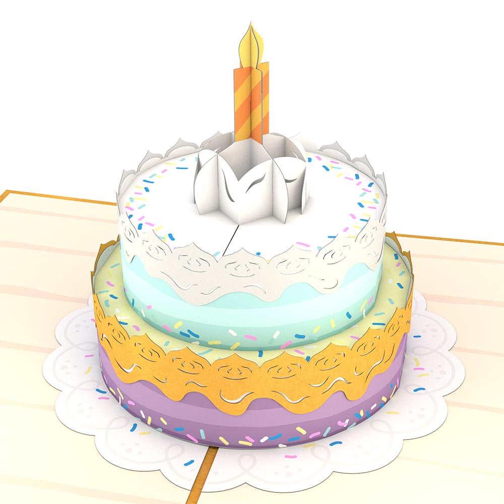 Happy Birthday Cake Pop up Card