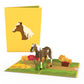 Horse Pop-Up Card