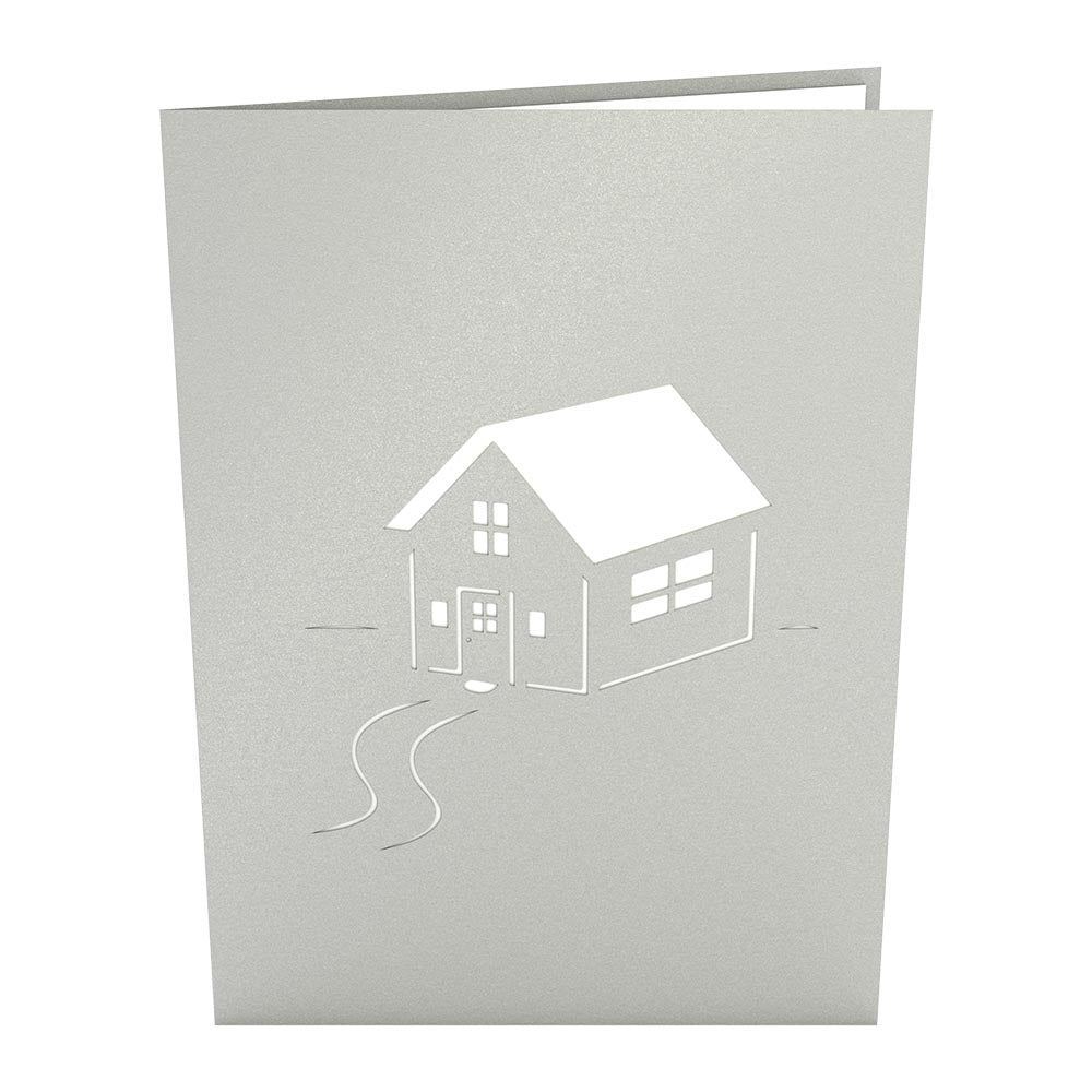 Brown House for Sale Pop-Up Card