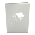 Brown House for Sale Pop-Up Card