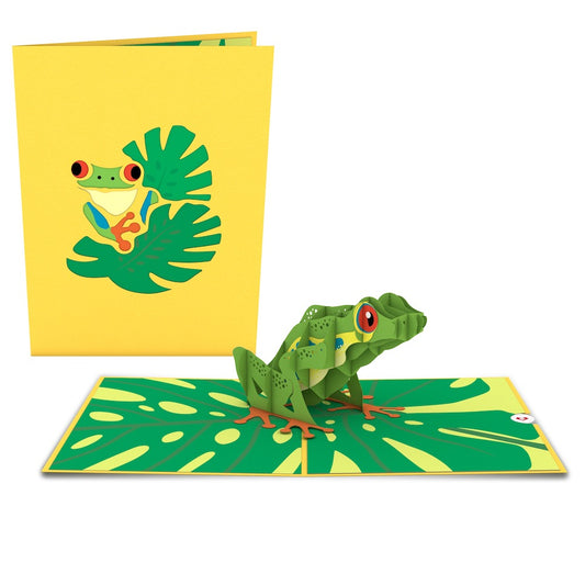 Red-Eyed Tree Frog Pop-Up Card