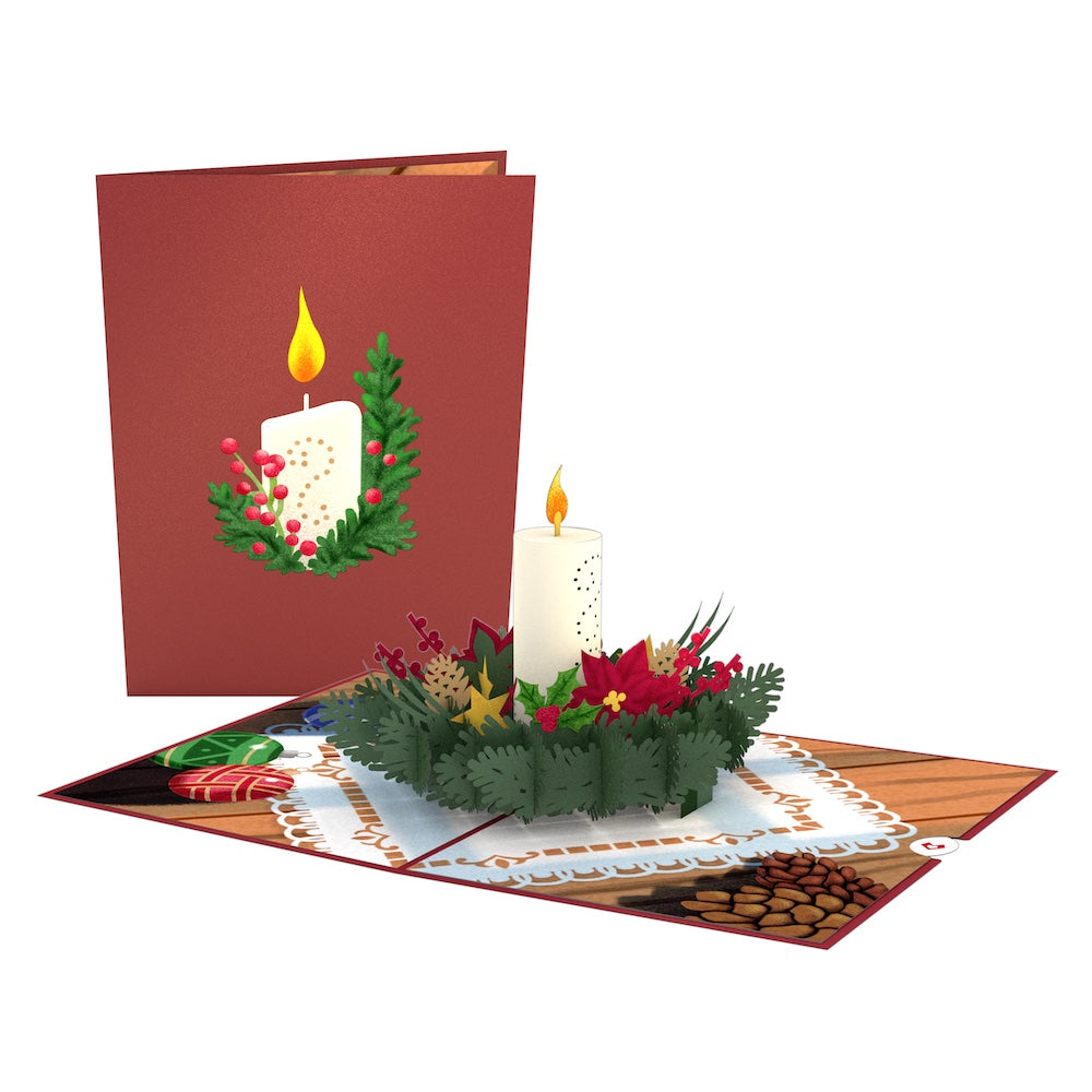 Christmas Candle Pop-Up Card