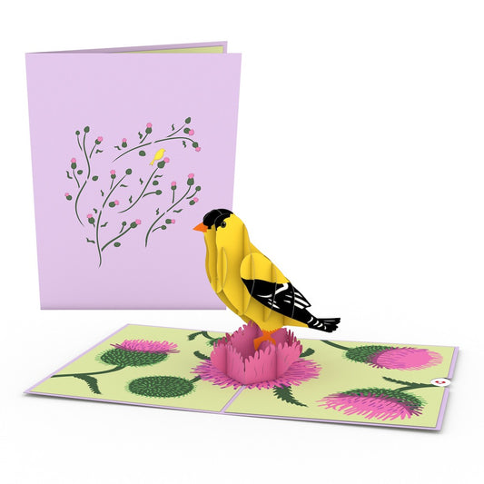 Goldfinch Pop-Up Card