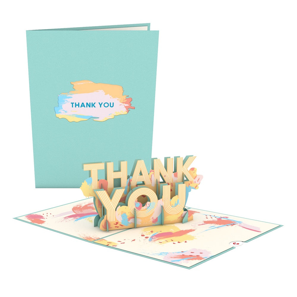 Artistic Thank You Pop-Up Card