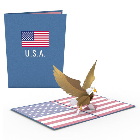 Patriotic Eagle Pop-Up Card