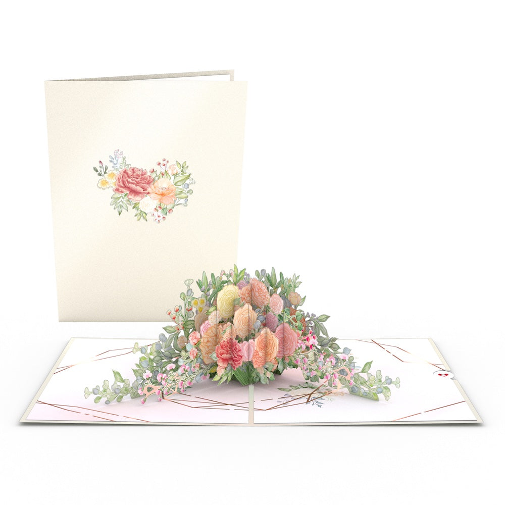 Wedding Florals Pop-Up Card