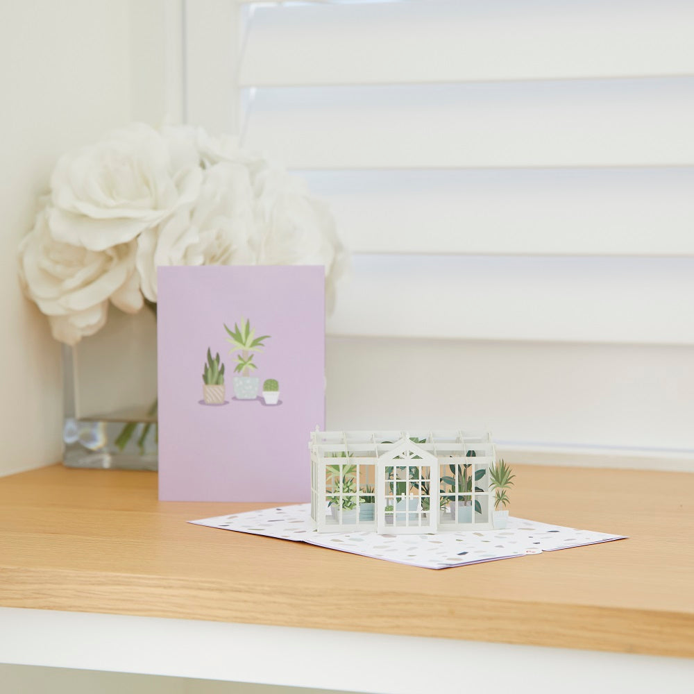 Greenhouse Garden Pop-Up Card
