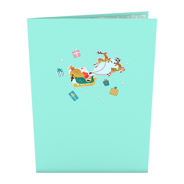 Santa Sleigh Pop-Up Card