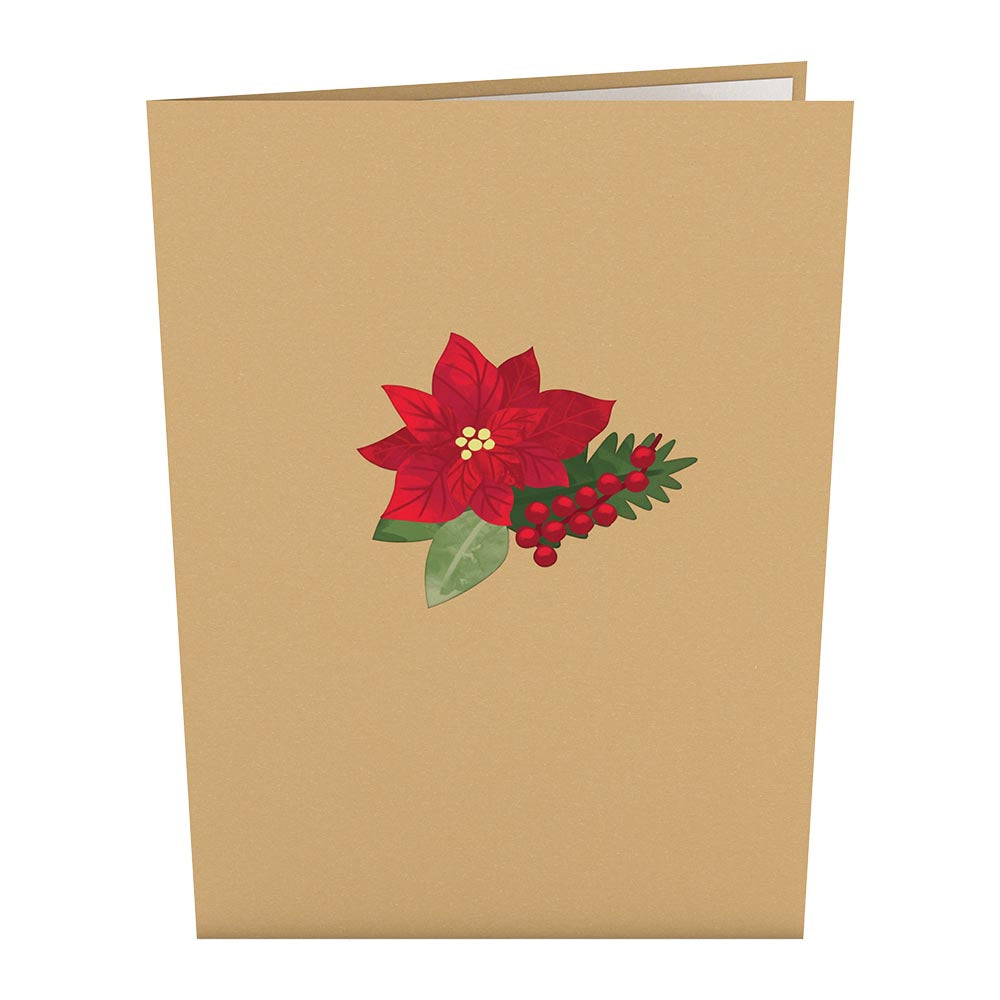 Winter Flower Basket Pop-Up Card