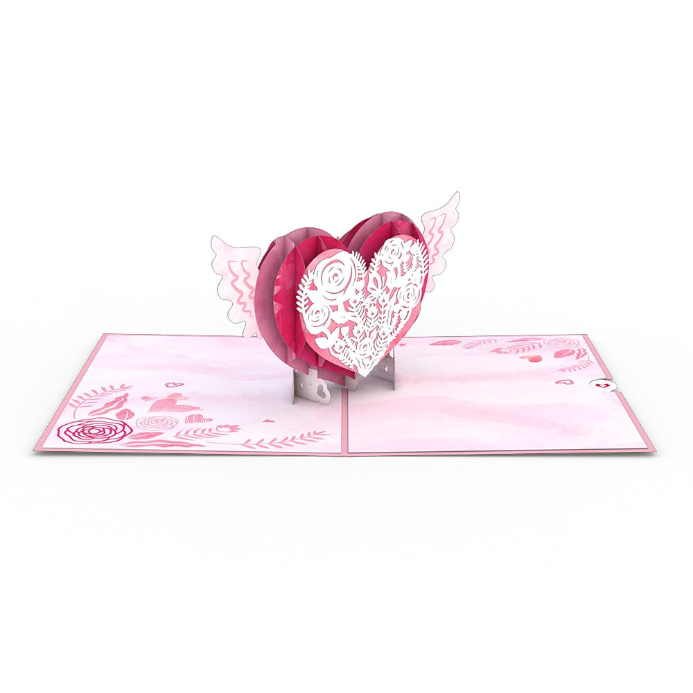 Winged Heart Pop-Up Card