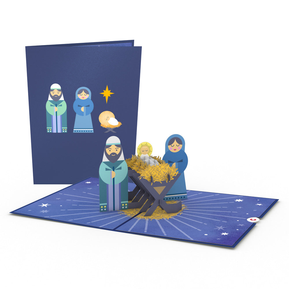Manger Scene Pop-Up Card