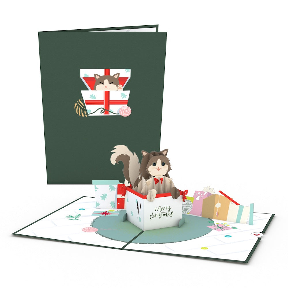 Christmas Cat Pop-Up Card