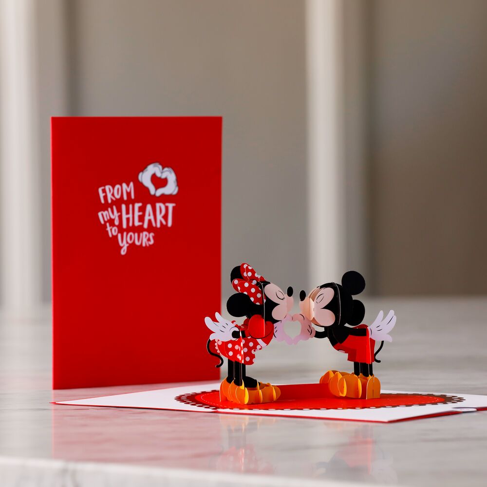 Disney's Mickey & Minnie Heart-to-Heart Pop-Up Card