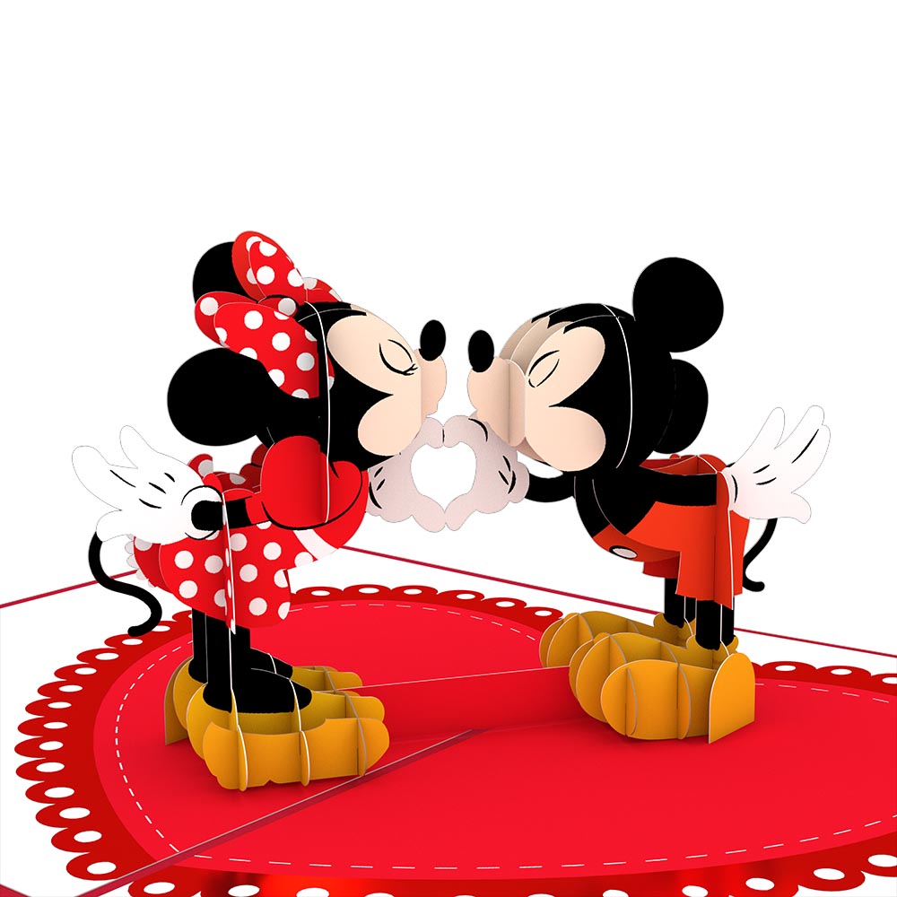 Disney's Mickey & Minnie Heart-to-Heart Pop-Up Card