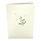 White Flower Basket Pop-Up Card