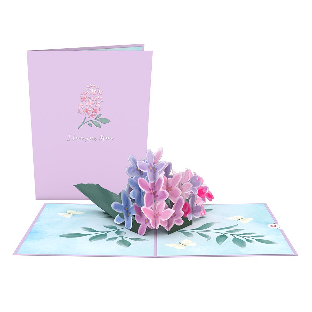Mother's Lilacs Pop-Up Card