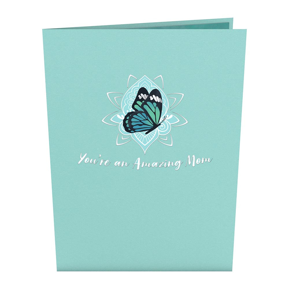 Mother's Blue Morpho Pop-Up Card