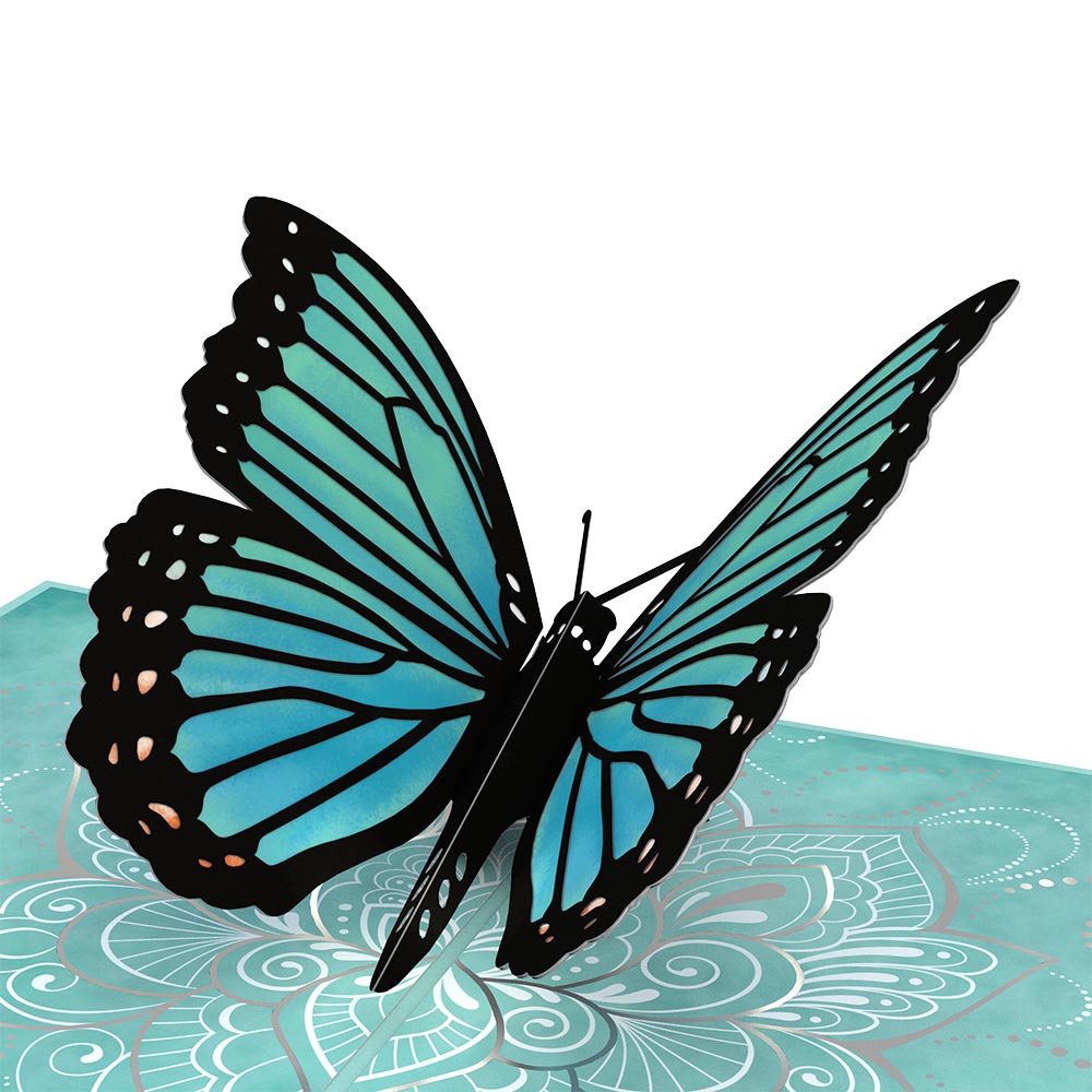 Mother's Blue Morpho Pop-Up Card